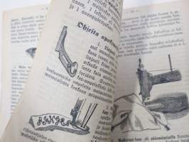 Singerin Teollisuus-Yhtiö New-Yorkissa. Osoitus-kirja opettawa käyttämään Perhe- eli Salonki- ynnä Medio- ja No. 4-ompelukoneita -käyttöohjekirja v. 1888