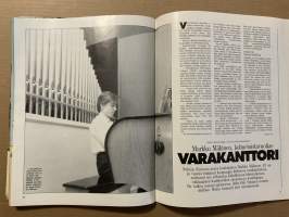 Kotiliesi 1987 nr 4, Kevätmuotia, Eva Cederström, Sauma-Siskot (Lohja), Markku Mäkinen kolmetoistavuotias varakanttori