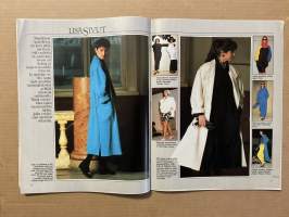 Kotiliesi 1987 nr 4, Kevätmuotia, Eva Cederström, Sauma-Siskot (Lohja), Markku Mäkinen kolmetoistavuotias varakanttori