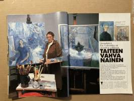 Kotiliesi 1987 nr 4, Kevätmuotia, Eva Cederström, Sauma-Siskot (Lohja), Markku Mäkinen kolmetoistavuotias varakanttori