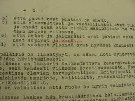 Ohjeita lääkärille lääkintäpalveluksen suorittamiseksi joukko-osastossa -asiakirja