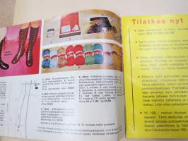 Ahon Turkis, Mieto -postimyyntikuvasto 1971-72, takit, lakit, saappaat, hansikkaat, autovällyt, istuinsuojat, vaatteet, kodin kankaat, ym.