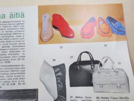 Ahon Turkis, Mieto -postimyyntikuvasto 1971-72, takit, lakit, saappaat, hansikkaat, autovällyt, istuinsuojat, vaatteet, kodin kankaat, ym.