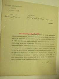 Suomen Eduskunnan sihteeri valtiopäivillä v. 1912, Helsinki, 4.3.1912 -asiakirja