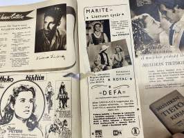 Elokuva-Aitta 1948 nr 22, Kansikuva Dana Andrews, Jeannette MacDonald, Elokuvan härkätaistelijoita, Rooma 1948, "Kuvannut Eino Heino"..., Deborah Kerr, Barbara Bates