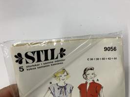 Stil 9056 kaava-arkki (5 kokoa samassa kaavassa C 36 + 38 + 40 + 42 + 44)