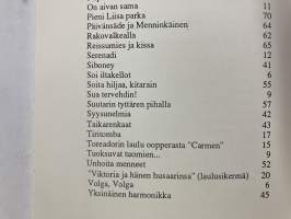 Toivelauluja 1 - Kokoelma suosittujen laulujen ja iskelmien tekstejä, Toimittanut Kullervo - vuonna 1992 julkaistu Toivelauluja-vihkojen viiden ensimmäisen