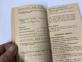 Talkodagbok 1942, Göran Selin -talkoopäiväkirja sota-ajalta, sisältää värillisen sienikartan