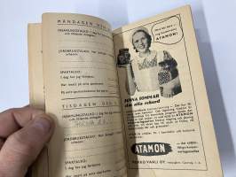 Talkodagbok 1942, Göran Selin -talkoopäiväkirja sota-ajalta, sisältää värillisen sienikartan