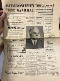 Herttoniemen Sanomat 1.9.1956 - Herttoniemi NMKY:n toimittama paikallislehti, huomaa sarjakuva