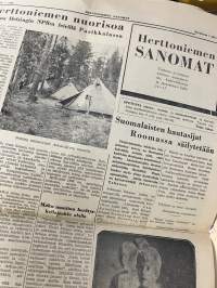 Herttoniemen Sanomat 1.9.1956 - Herttoniemi NMKY:n toimittama paikallislehti, huomaa sarjakuva