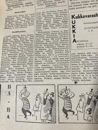 Herttoniemen Sanomat 1.9.1956 - Herttoniemi NMKY:n toimittama paikallislehti, huomaa sarjakuva