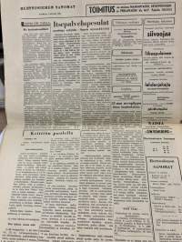 Herttoniemen Sanomat 1.9.1956 - Herttoniemi NMKY:n toimittama paikallislehti, huomaa sarjakuva