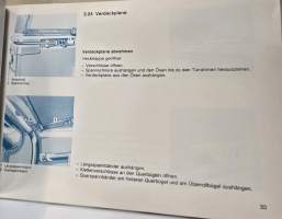 Mercedes benz  230 GE, 250 GD, 300 GE JA 300 GD  käyttöohjekirja. 12/ 1989