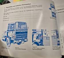 Mercedes benz  LP 1623, LP 1923, LPS 2023 JA LP 2223 kuorma-auton  käyttöohjekirja.