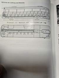 Mercedes benz  O 322 linja-auton  käyttöohjekirja. 1960