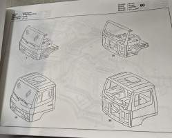 Mercedes benz  typ 673 hytin varaosa luettelo.  1986