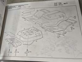 Mercedes benz  typ 673 hytin varaosa luettelo.  1986