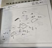 Mercedes benz  typ 347 hytin varaosa luettelo.  06/75