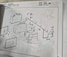 Mercedes benz  typ 347 hytin varaosa luettelo.  06/75