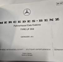 Mercedes benz  typ 352 hytin varaosa luettelo.  06/75