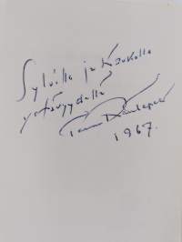 Pena kertoo stoorin (signeerattu, tekijän omiste)