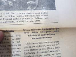 Totuuden Torvi 1948 nr 8,  Ernesti Hentunen, Radikaalinen kansanpuolue -julkaisu, paljastuksia, skandaaleja, äärioikeiston naamioitumispyrkimyksiä, ym.