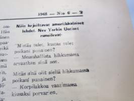 Totuuden Torvi 1948 nr 6,  Ernesti Hentunen, Radikaalinen kansanpuolue -julkaisu, paljastuksia, skandaaleja, äärioikeiston naamioitumispyrkimyksiä, ym.