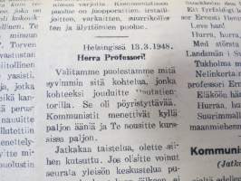 Totuuden Torvi 1948 nr 4,  Ernesti Hentunen, Radikaalinen kansanpuolue -julkaisu, paljastuksia, skandaaleja, äärioikeiston naamioitumispyrkimyksiä, ym.