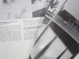 Alvar Aalto - Alajärvi - Seinäjoki, Finland -Aallon tuotannon esittelykirja (hyvä kuvitus), englannin- ja saksankielinen