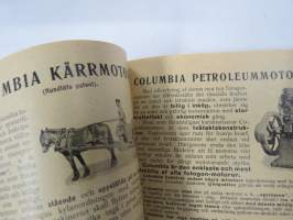 Katalog öfver Landtbruksredskap och maskiner från P. Sidorow -erittäin monipuolinen ja hyvin kuvitettu teos, mukana myös lokomobiilit ja petroleumimoottorit