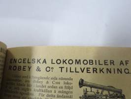 Katalog öfver Landtbruksredskap och maskiner från P. Sidorow -erittäin monipuolinen ja hyvin kuvitettu teos, mukana myös lokomobiilit ja petroleumimoottorit