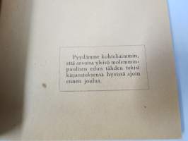 Joululuettelo 1918 Julkatalog - Akateeminen Kirjakauppa