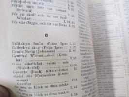 Gramofonilevyjen luettelo - Katalog över Grammophonskivor - R.E. Westerlund Sarja A Serie