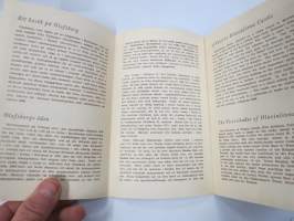 Olavinlinna - Olofsborg - Kuvitettu opas ja selostus - Illustrerad beskrivning - Map and guide -hieno piirroskuva linnasta