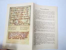 Olavinlinna - Olofsborg - Kuvitettu opas ja selostus - Illustrerad beskrivning - Map and guide -hieno piirroskuva linnasta