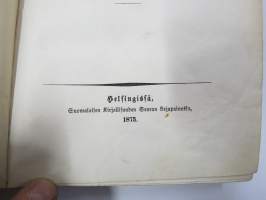 Suomalais-ugrilaisen muinaistutkinnon alkeita 1875, ex Tabe Slioor kotikirjasto