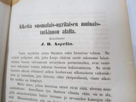 Suomalais-ugrilaisen muinaistutkinnon alkeita 1875, ex Tabe Slioor kotikirjasto