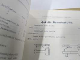 Tammerfors Maskinfabrik Ab / Tampereen Konetehtaan Oy Sommers, Af Hällström &amp; Waldens - Priskurant sågar, maskinbett m. f.l. tillverkningar -kuvasto / hinnasto