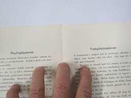 Tampereen Konetehdas Oy Sommers, Af Hällström &amp; Waldens - Puuhöyläyskone / Trähyfvelmaskin -myyntiesite