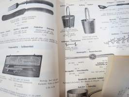 Oy K.H. Renlund Ab -Luettelo / Katalog - Taloustarpeiden osasto - Husgeråds- och bosättningsavdelning -uskomattoman hieno kuvitettu luettelo kotitaloustarpeista