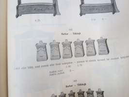 Oy K.H. Renlund Ab -Luettelo / Katalog - Taloustarpeiden osasto - Husgeråds- och bosättningsavdelning -uskomattoman hieno kuvitettu luettelo kotitaloustarpeista