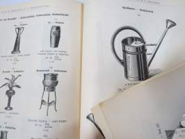 Oy K.H. Renlund Ab -Luettelo / Katalog - Taloustarpeiden osasto - Husgeråds- och bosättningsavdelning -uskomattoman hieno kuvitettu luettelo kotitaloustarpeista