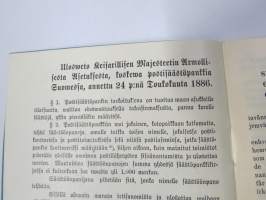 Postisäästöpankki Suomessa - Postsparbanken i Finland / Säästökirja - Motbok sarja I nr 65218, Rasle, 1902-03 - 4 kpl säästömerkkejä leimattu "Raivola"
