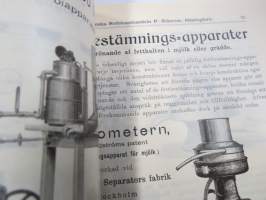 Mejeri-Katalog från Finska Redskapshandlen P. Sidorow -meijerikaluste, -kone- ja tarvikeluettelo