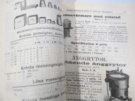 Mejeri-Katalog från Finska Redskapshandlen P. Sidorow -meijerikaluste, -kone- ja tarvikeluettelo