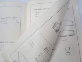 Iittalan Lasitehdas - Lääkelasihinnasto 1936