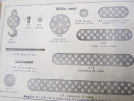 Trix Metallikappale-rakennusrasia - Näyte- ja ohjekirja v. 1935