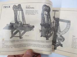 Trix Metallikappale-rakennusrasia - Näyte- ja ohjekirja v. 1935