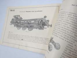 Trix Metallikappale-rakennusrasia - Näyte- ja ohjekirja v. 1935
